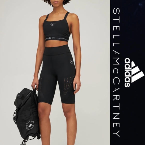 ADIDAS BY STELLA MCCARTNEY TPR Black Sports Bra*NWT - Picture 4 of 4